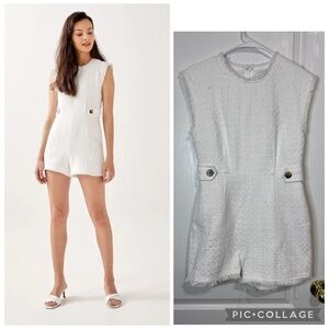 Love Bonito Alene Textured Romper size M